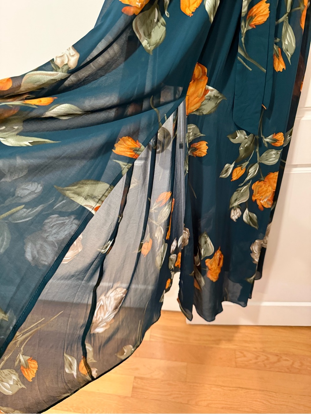 Baltic Born Forest green Floral V-Neck Maxi Dress - Picture 4 of 9